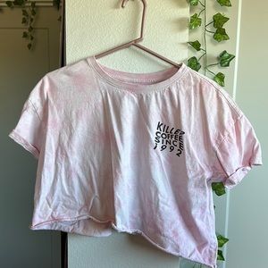 Cropped pink killer coffee Dutch shirt